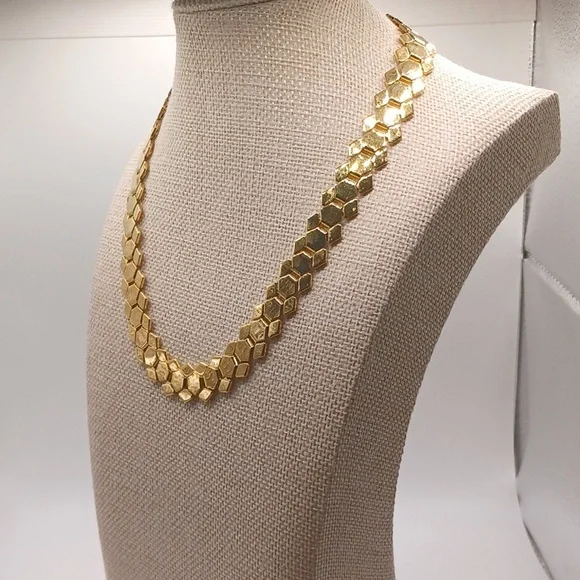 Trifari Honeycomb Designed Necklace